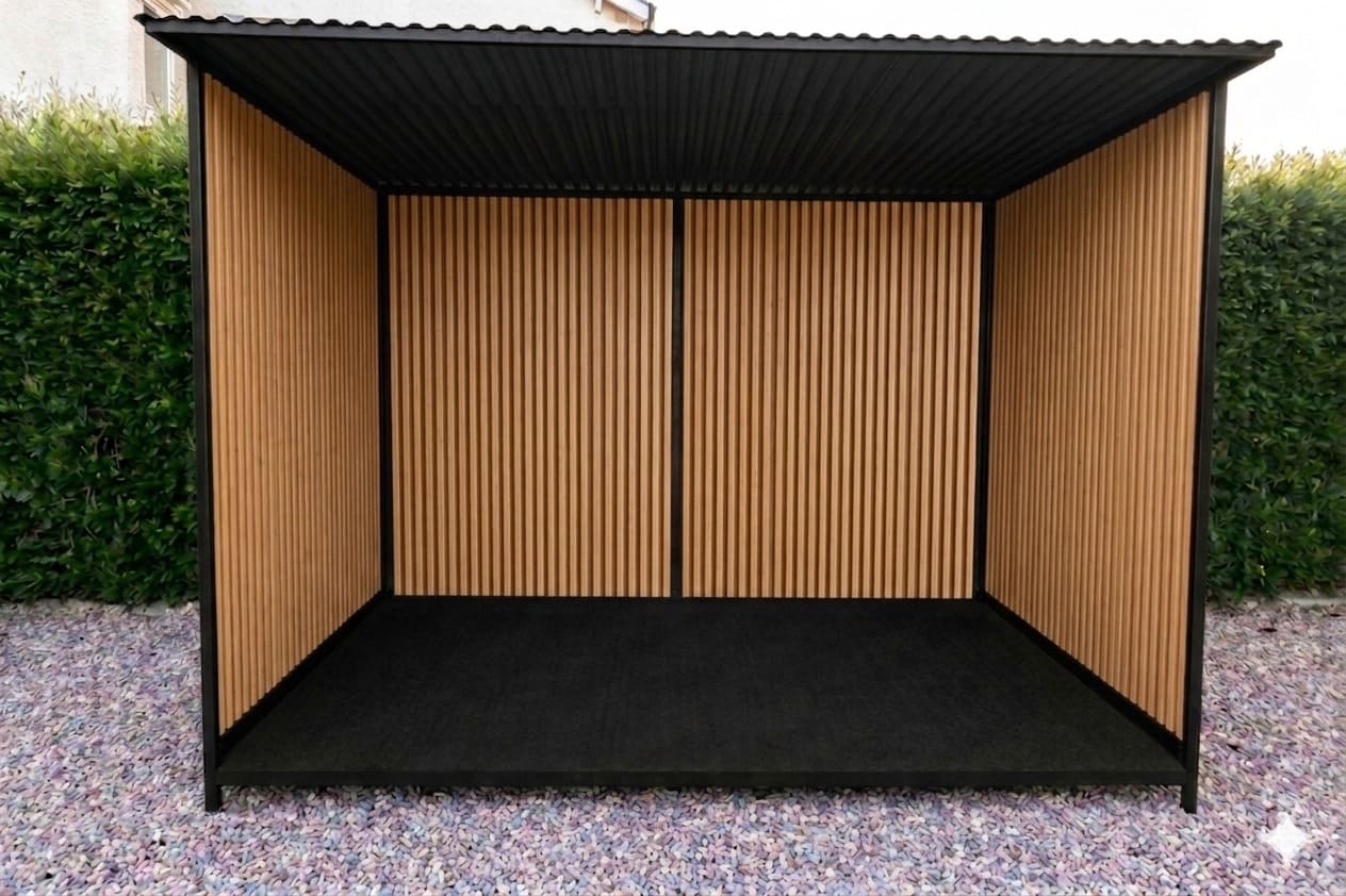 Galpón Abierto — Marrón Terracota