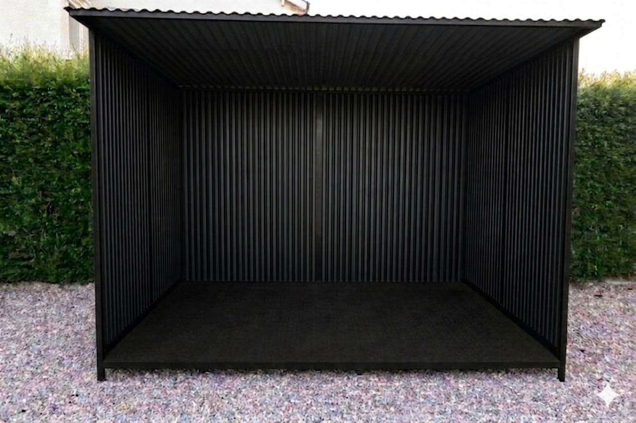 Galpón Abierto — Negro Medianoche